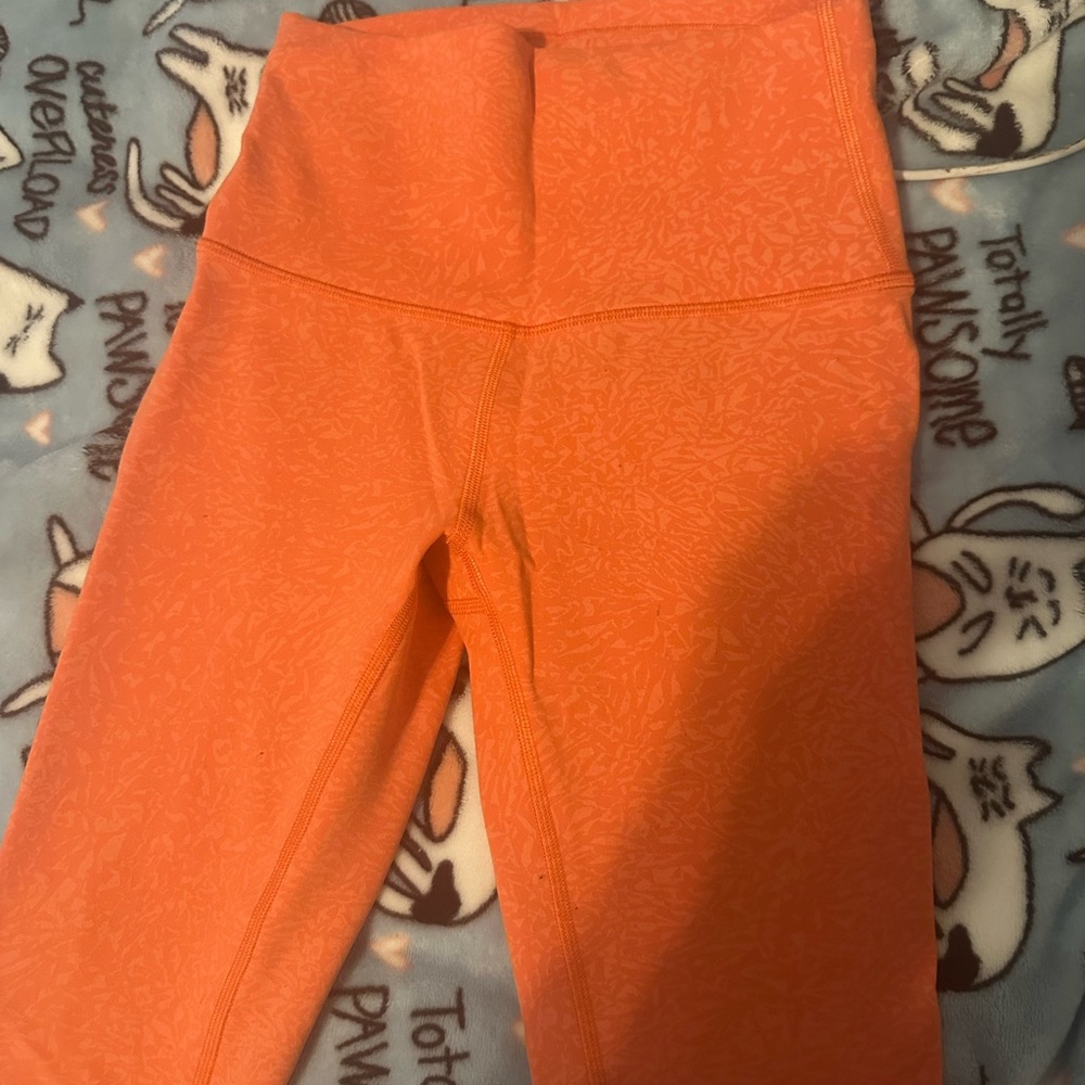 Lululemon Athletica Vibrant Orange Leggings